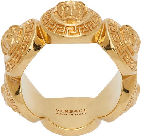 versace medusa ring ssense|Versace: Gold 'La Medusa' Ring .